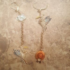 Betsey Johnson Pelican Earrings